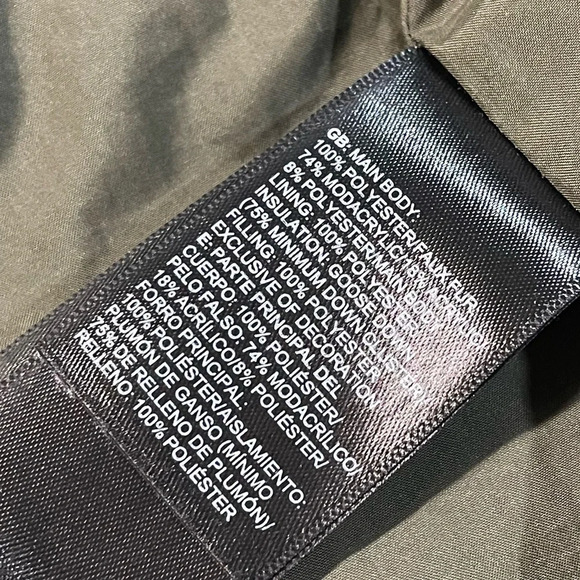 The North Face Hey Mama Parkina Coat Water Repellent 550 Filled Olive Color XS - Picture 10 of 16